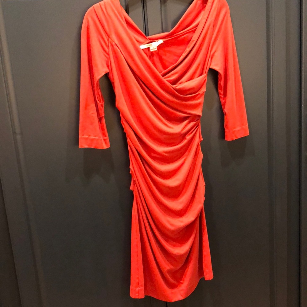 USED Diane von Furstenberg Bentley ruched dress